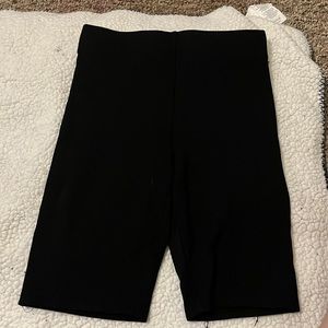Pair of black biker shorts. Never worn. Size small.
